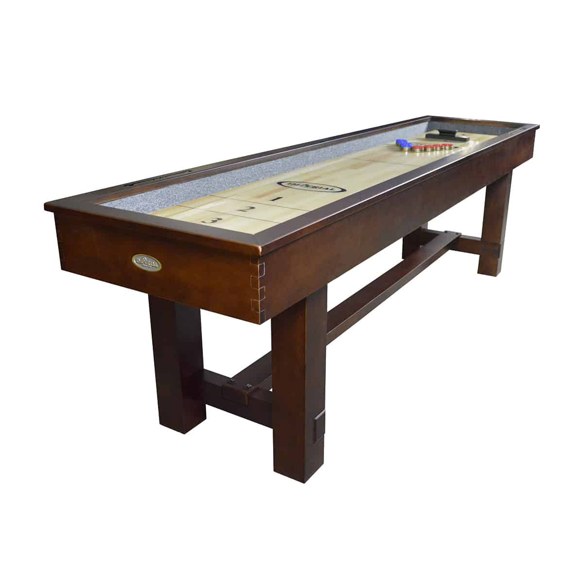 Imperial 9 Ft Antique Walnut Shuffleboard Table