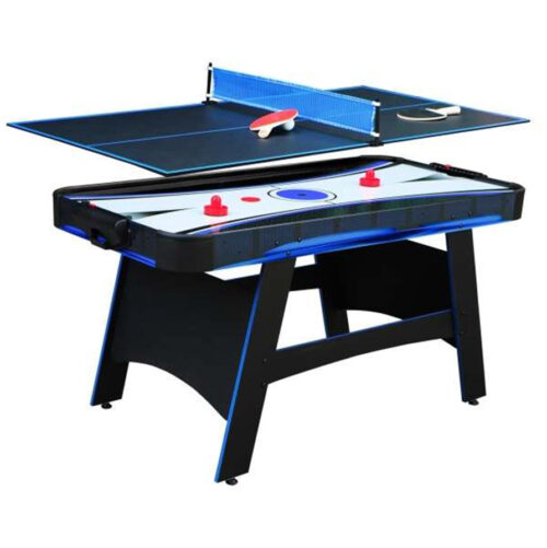 Bandit 5-Foot Air Hockey Table with Table Tennis Top