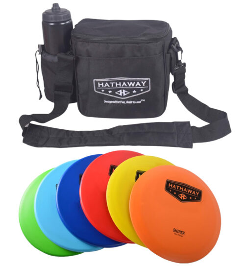 Disc Golf Starter Set with 6 Discs and Case
