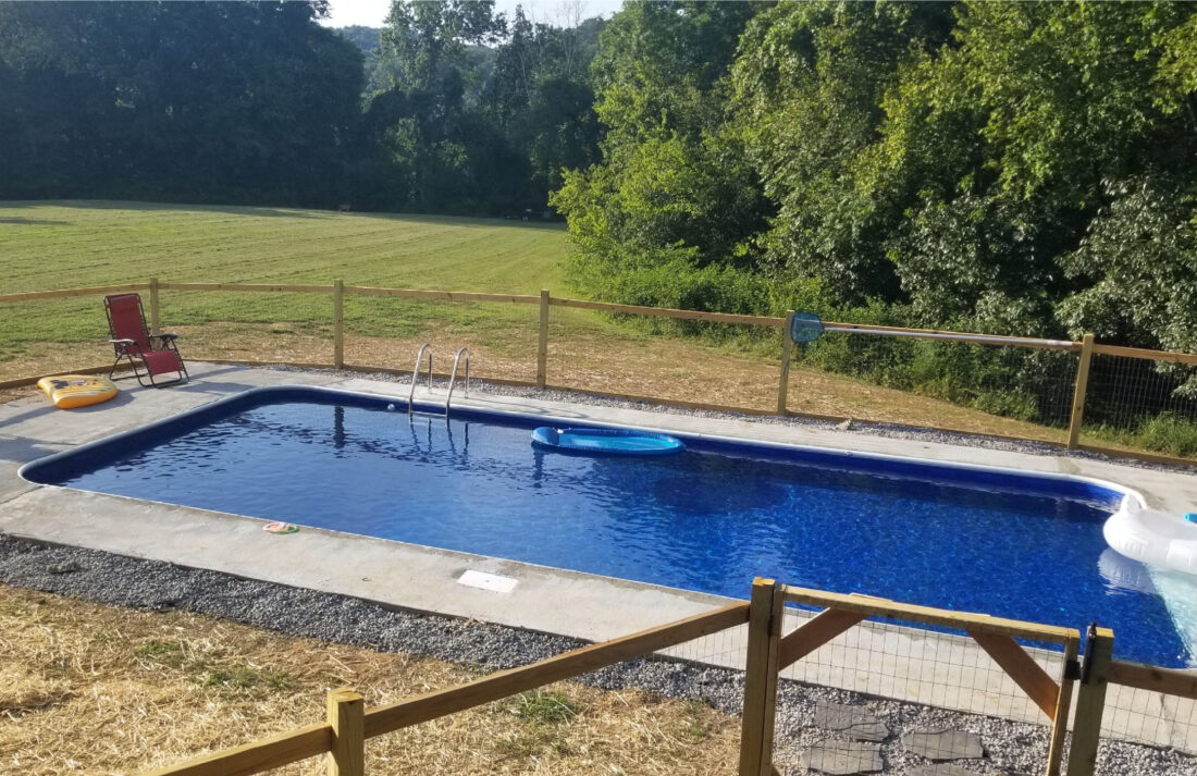 Miller Tennessee Inground Pool Kit Construction