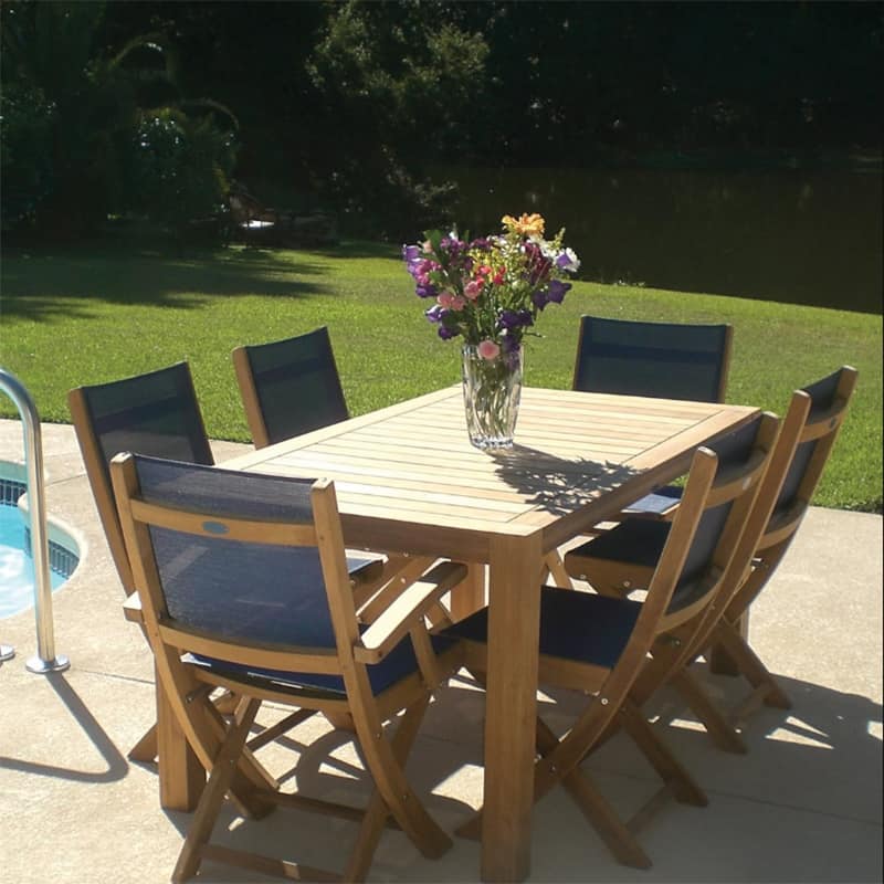 Royal Teak Collection Sailmate Folding Arm Chair