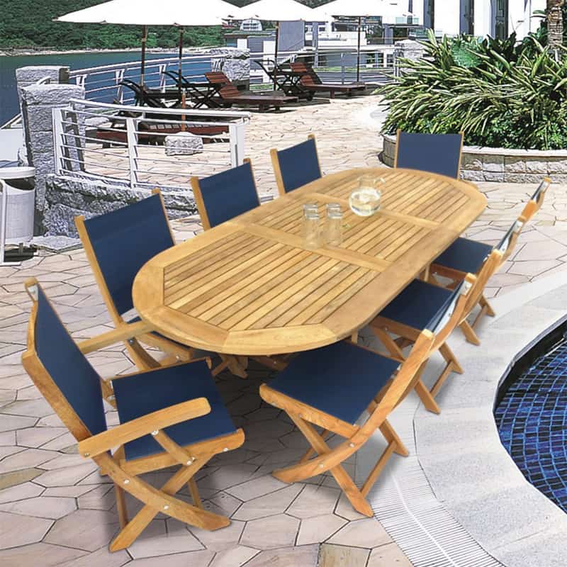 Royal Teak Collection Sailmate Folding Arm Chair