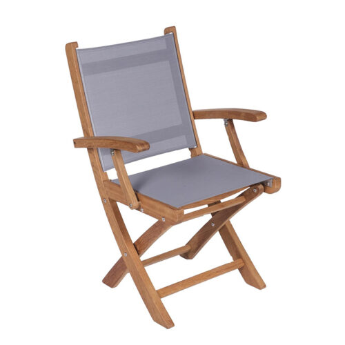 Royal Teak Collection Sailmate Folding Arm Chair