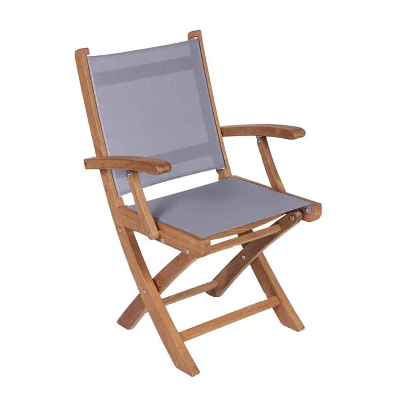 Royal Teak Collection Sailmate Folding Arm Chair