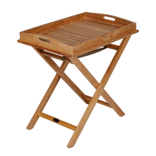 Royal Teak Collection Tray on Stand
