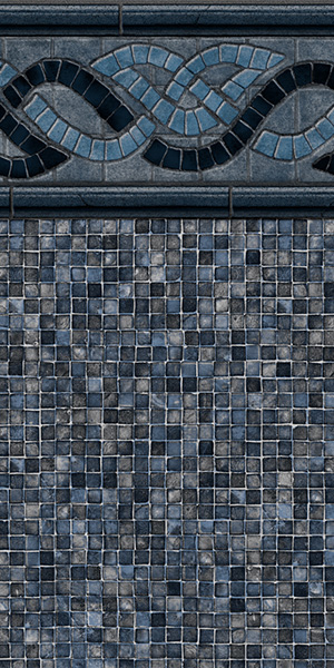 Durango w Mosaic Dark Gray Inground Pool Liner