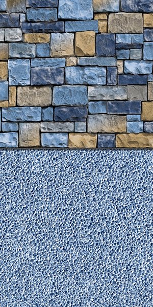 Mesa w Gunitelight Blue Inground Pool Liner
