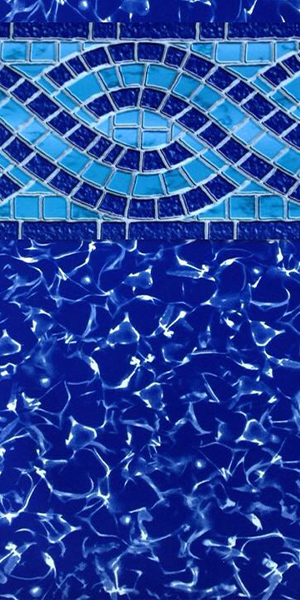 Modesto w Mystic Light Blue Inground Pool Liner