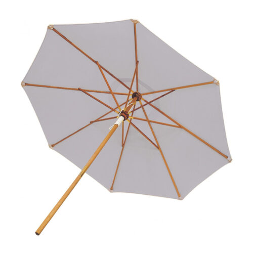 Royal Teak Collection 10 Ft Octagonal Market Umbrella-Granite