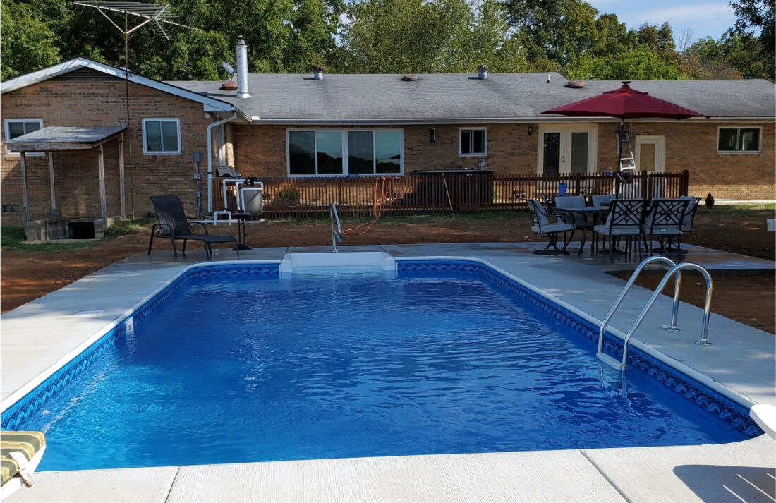 Sluder Tennessee Inground Pool Kit Construction