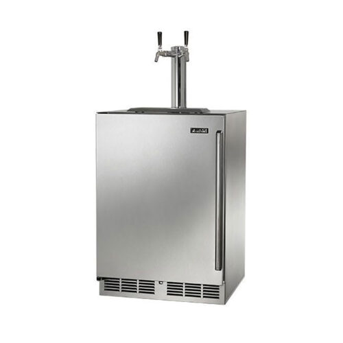 Perlick 24-In Double Tap SS Outdoor Left Hinge Kegerator