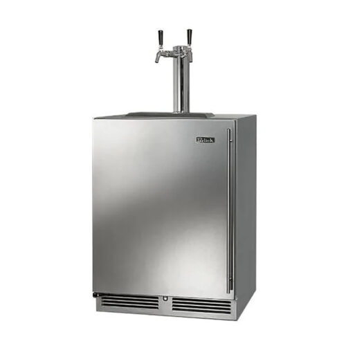 Perlick 24-In Double Tap SS Outdoor Left Hinge Kegerator