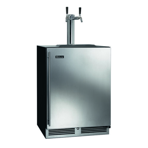Perlick 24-In Double Tap SS Outdoor Right Hinge Kegerator