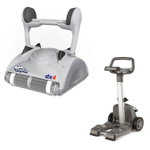 Dolphin DX4 Automatic Robotic Pool Cleaner w/ Universal Caddy