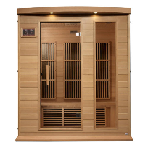 Maxxus 3 Person Near Zero EMF FAR Infrared Hemlock Sauna