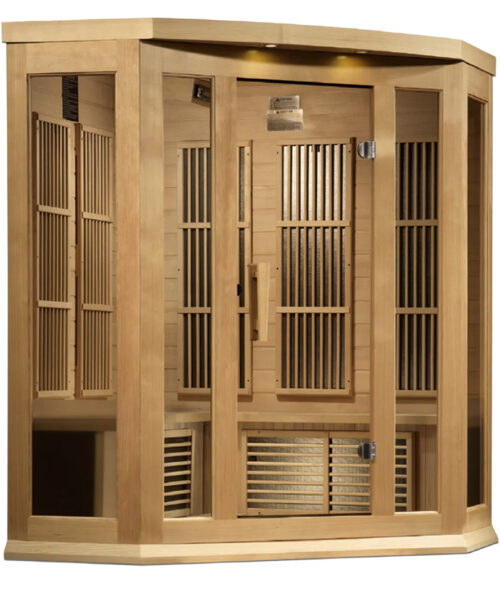 Maxxus 3-Person Near Zero EMF FAR Infrared Corner Sauna