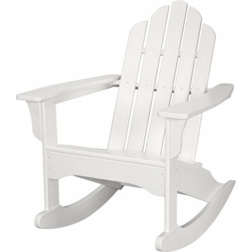 Hanover All Weather Adirondack Rocking Chair White 1