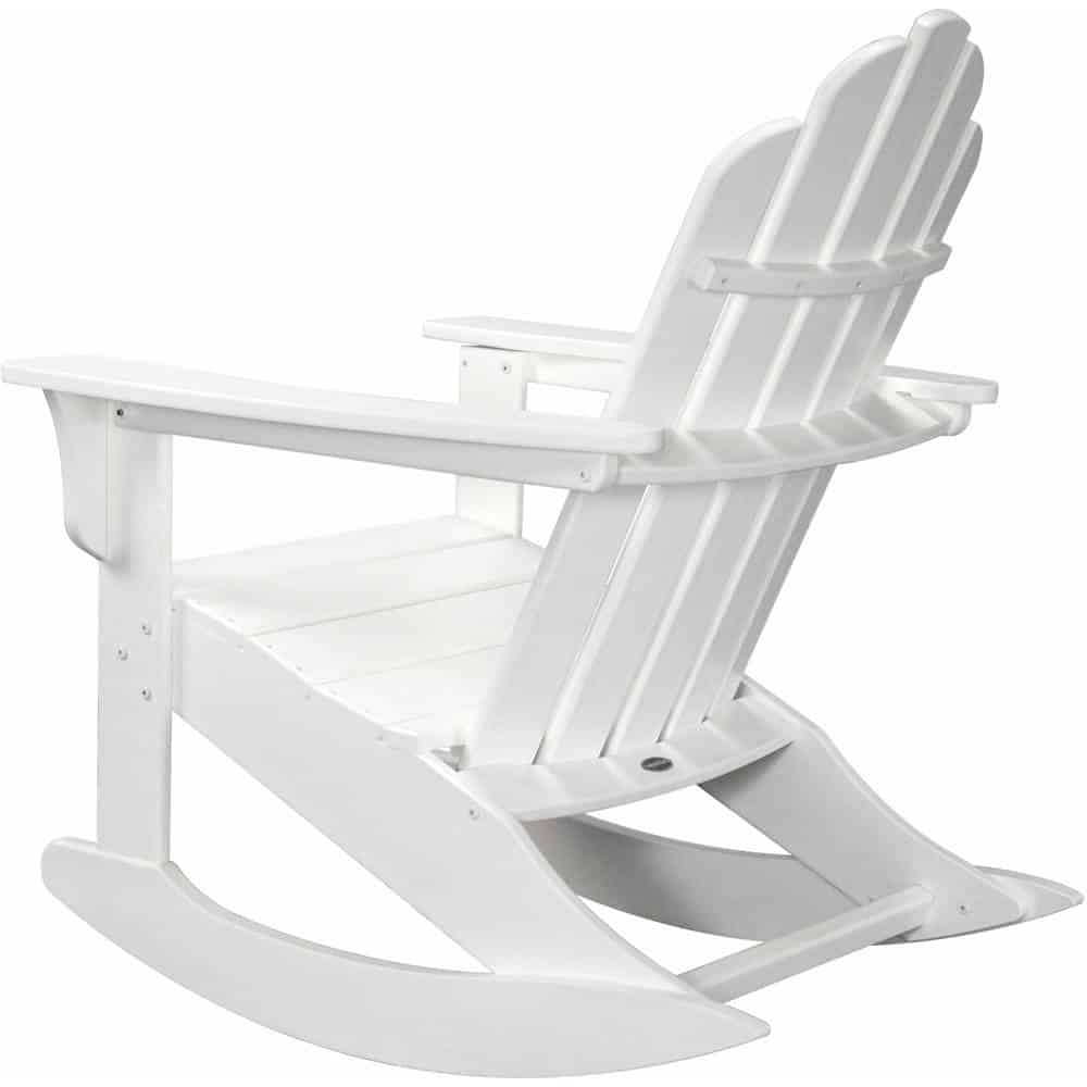 Hanover All-Weather Adirondack Rocking Chair - White - Image 2