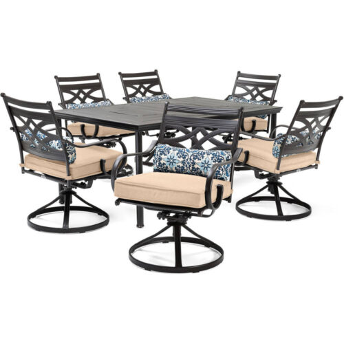 Montclair 7pc Patio Set Tan 1