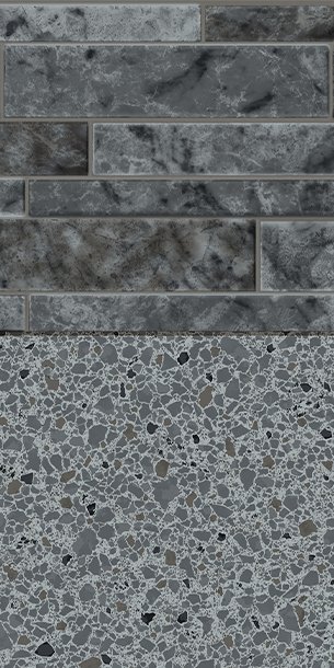 Stacked Marble Inground Pool Liner