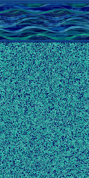 Island Wave w Terrazzo Caribbean Inground Pool Liner