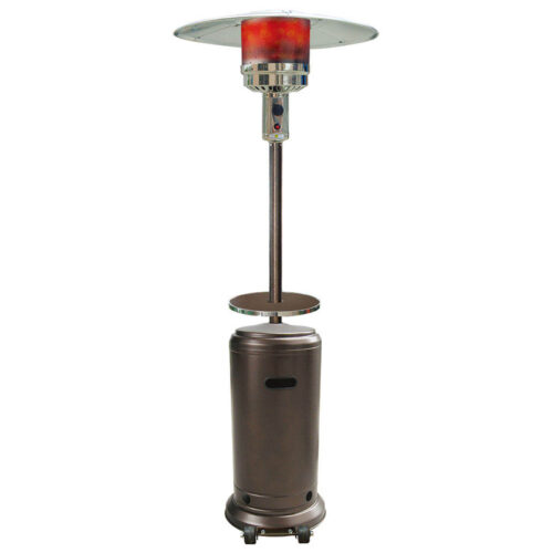 Hanover 7ft 48k BTU Steel Umbrella Propane Heater in Hammered Bronze