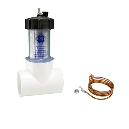 Tee Inline Zinc Anode 2in Pipe