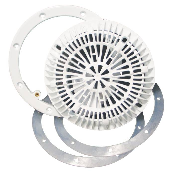 CMP 8" White Galaxy Vinyl Frame & Grate