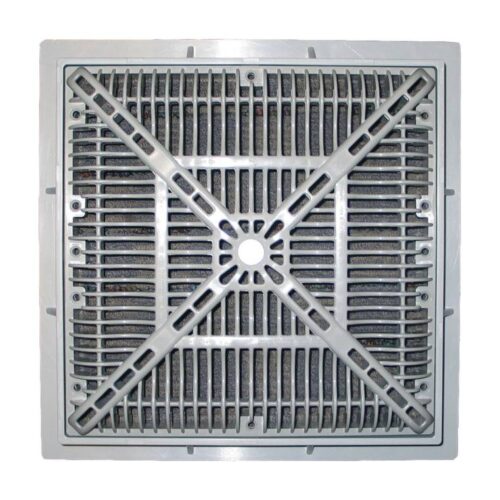 CMP L 12" SQ" White VGB Grate & Frame