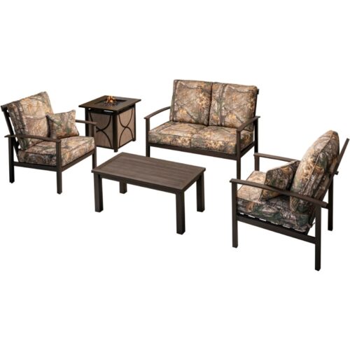 Cedar Ranch 5 Piece Fire Pit Set1
