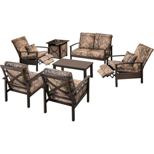 Cedar Ranch 7 Piece Fire Pit Set1