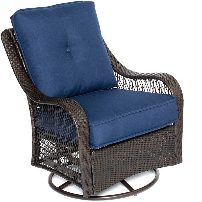 Orleans 4 Piece Fire Pit Seating Set with Porcelain Tile