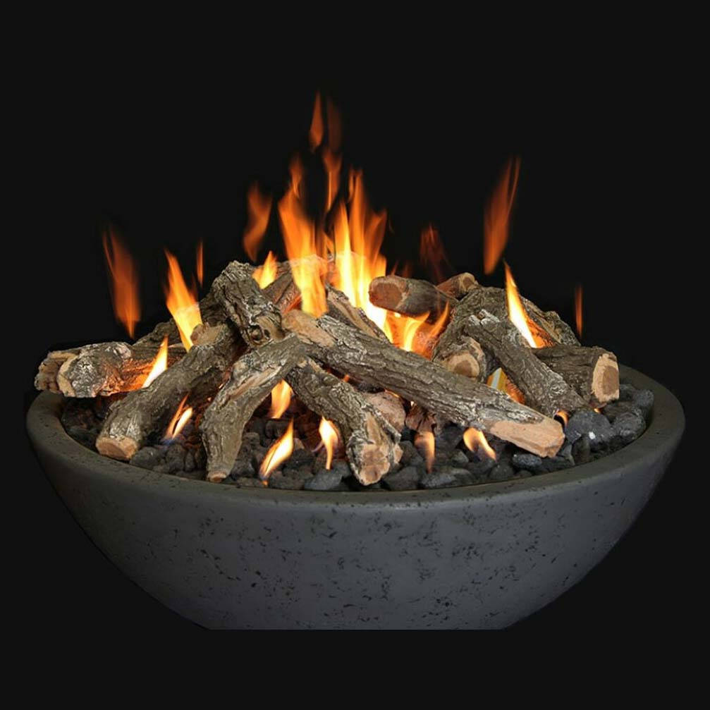 Grand Canyon Gas Logs GFRC Fire Bowl-Charcoal