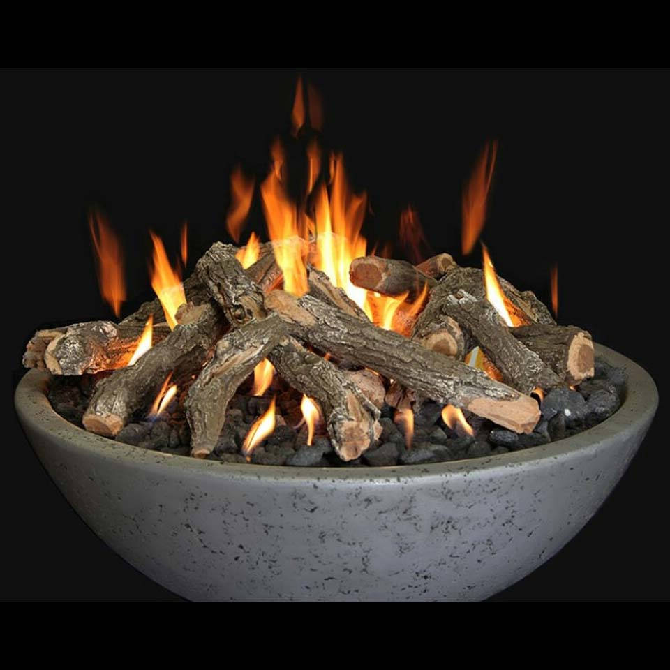 Grand Canyon Gas Logs GFRC Fire Bowl-Grey