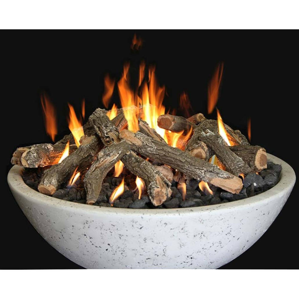 Grand Canyon Gas Logs GFRC Fire Bowl-White