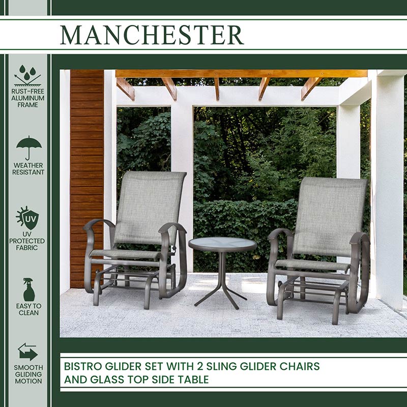 Manchester 3 Piece Patio Seating Set