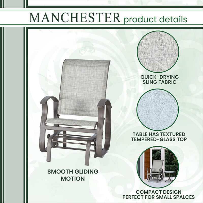 Manchester 3 Piece Patio Seating Set