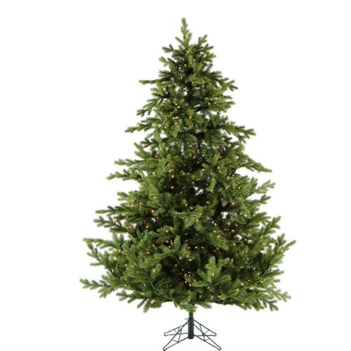 Fraser Hill Farm 12' Foxtail Pine Tree, Clear Smart Light, Ez Connect