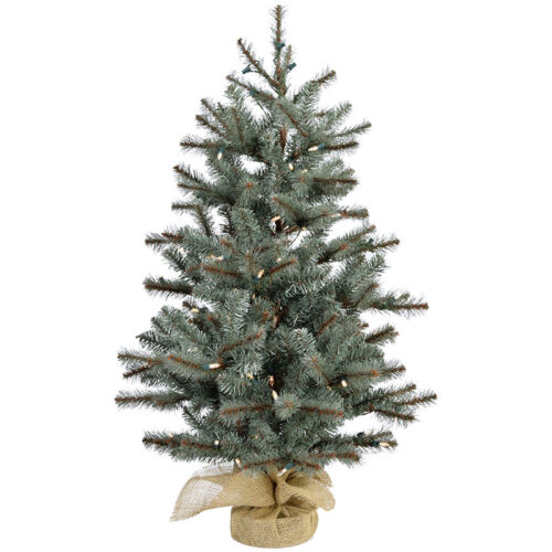 Fraser Hill Farm 3' Heritage Pine Christmas Tree - Clear LED Lights