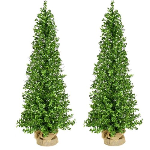 Fraser Hill Farm 4' Boxwood Christmas Tree - No Lights