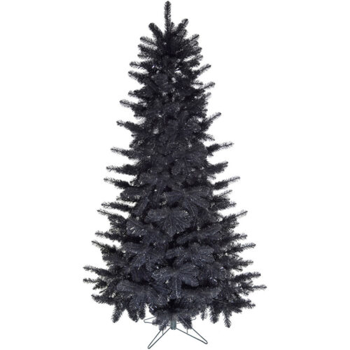 Fraser Hill Farm Black 7' Festive Christmas Tree - No Lights