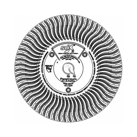 004-162-2231-08 2PK LT GRY SDX2 Safety Drain for Concrete 1