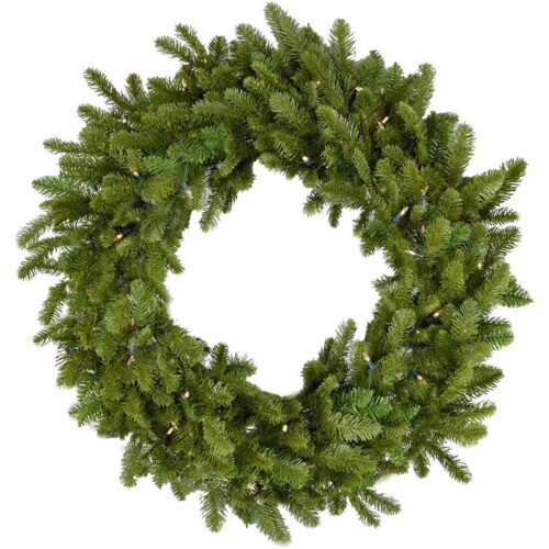 Christmas Time 36" Greenland Pine Christmas Wreath - Clear LED Lights
