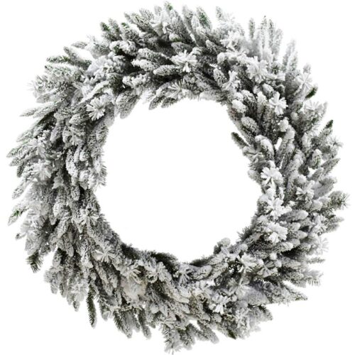 Christmas Time 36" Silverado Pine Snowy Christmas Wreath - No Light