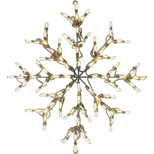 Fraser Hill Farm 30" Snowflake Warm White LED Lights