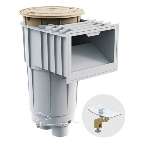 Hayward SP1072S210FVA 2"S TAN IG Gunite Skimmer W/ FV 1