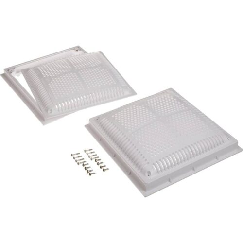 Hayward WG1032HF2PAK2 2PK 12"x12" WHT HI-Flow Drain Cover 1