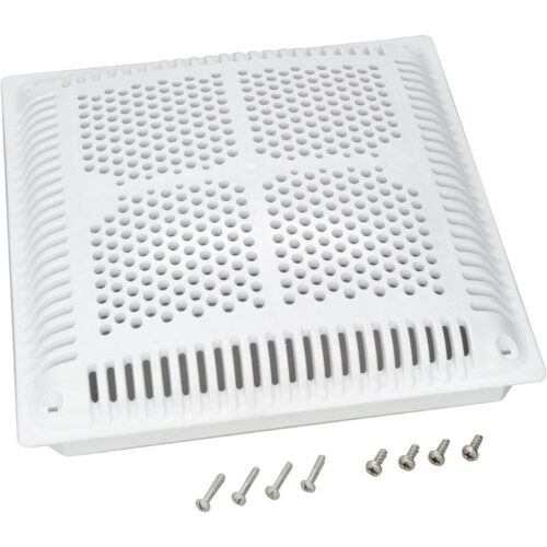 Hayward WGX1032BHF2 12"x12" White Hi-Flow Cover & Inner Frame 1