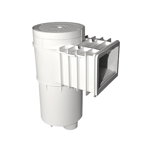 All SP1080 Series Skimmers are available with float valve and equalizer kit to meet specific NSF commercial requirements. Snap-in weir that adjusts automatically to 4 1/2-inch variation in water level Stackable notched extension collar allows infinite vertical adjustment Cover collar allowing 1 1/2-inch vertical adjustment Optional float/by-pass valve