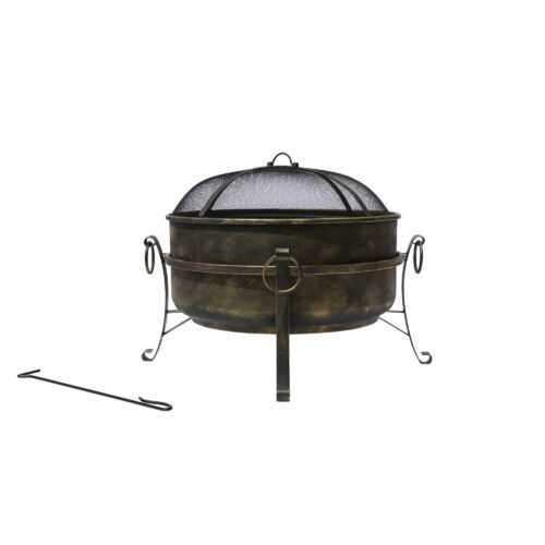 24" All-Weather Outdoor Laguna Steel Cauldron Fire Pit